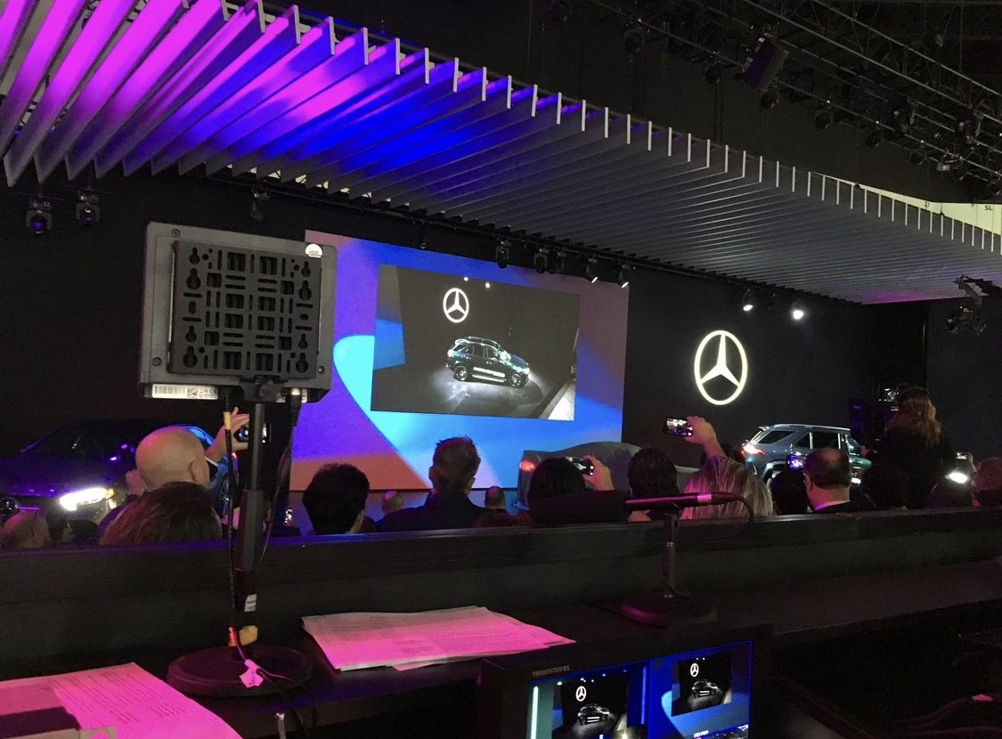 Mercedes press auto show product reveal